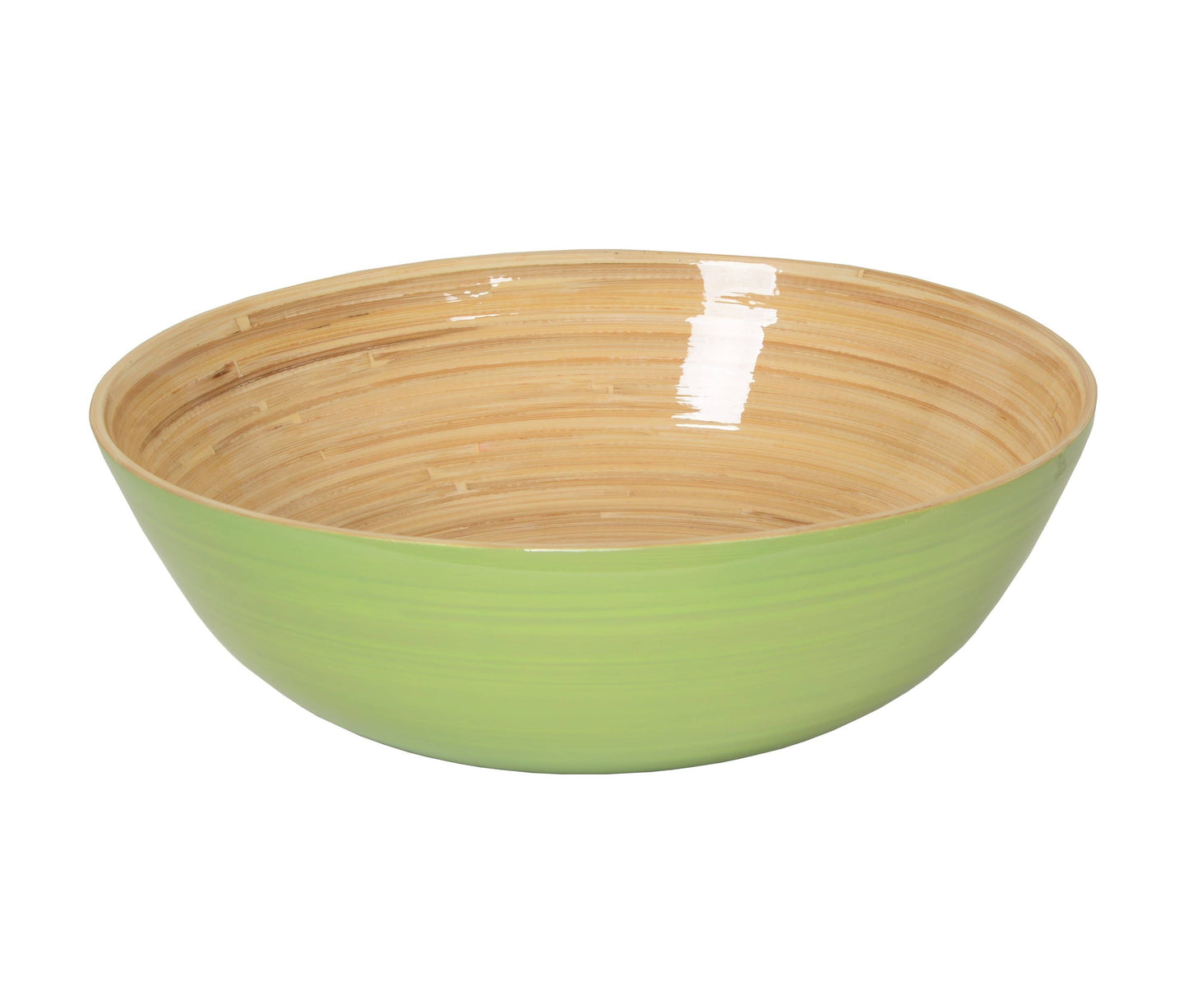 Bamboo Classic Bowl & Matching Servers - Pastel Green