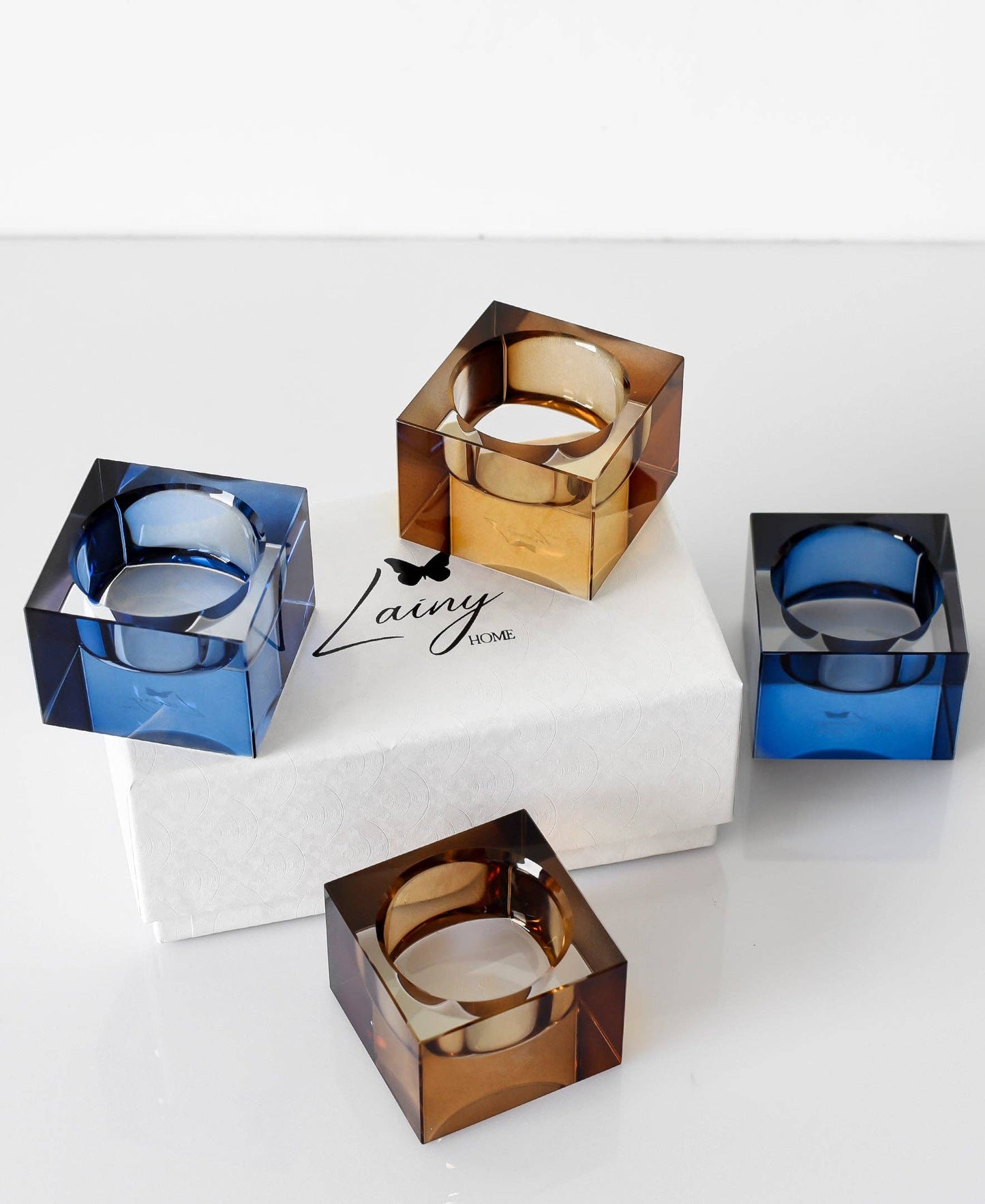 Tea Light Blue - Candle holders