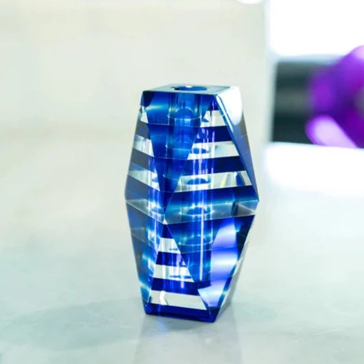 stripes Glass Vase - Flower Vase