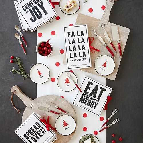 Red Charcuterie Spreaders Book Box - Spread Love and Joy