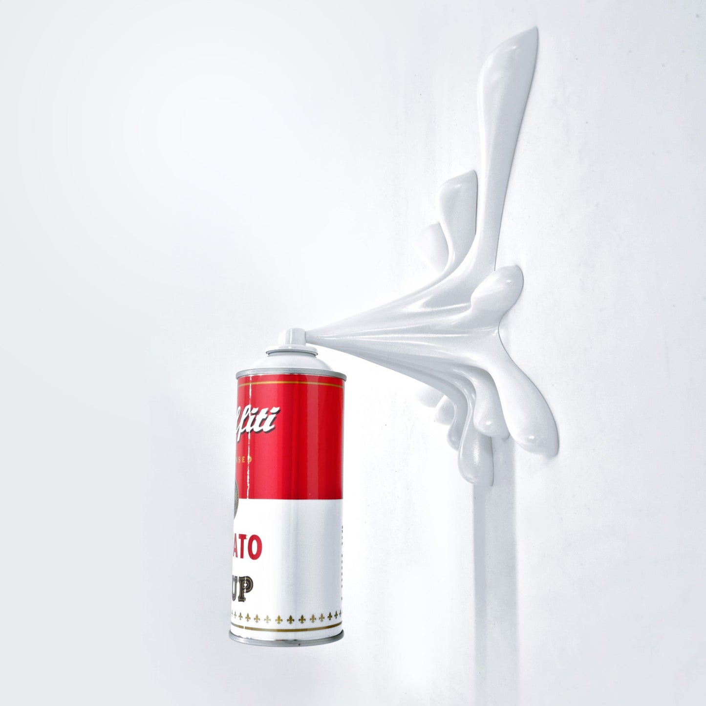 Soup Splash - Spray Can Sculpture lo