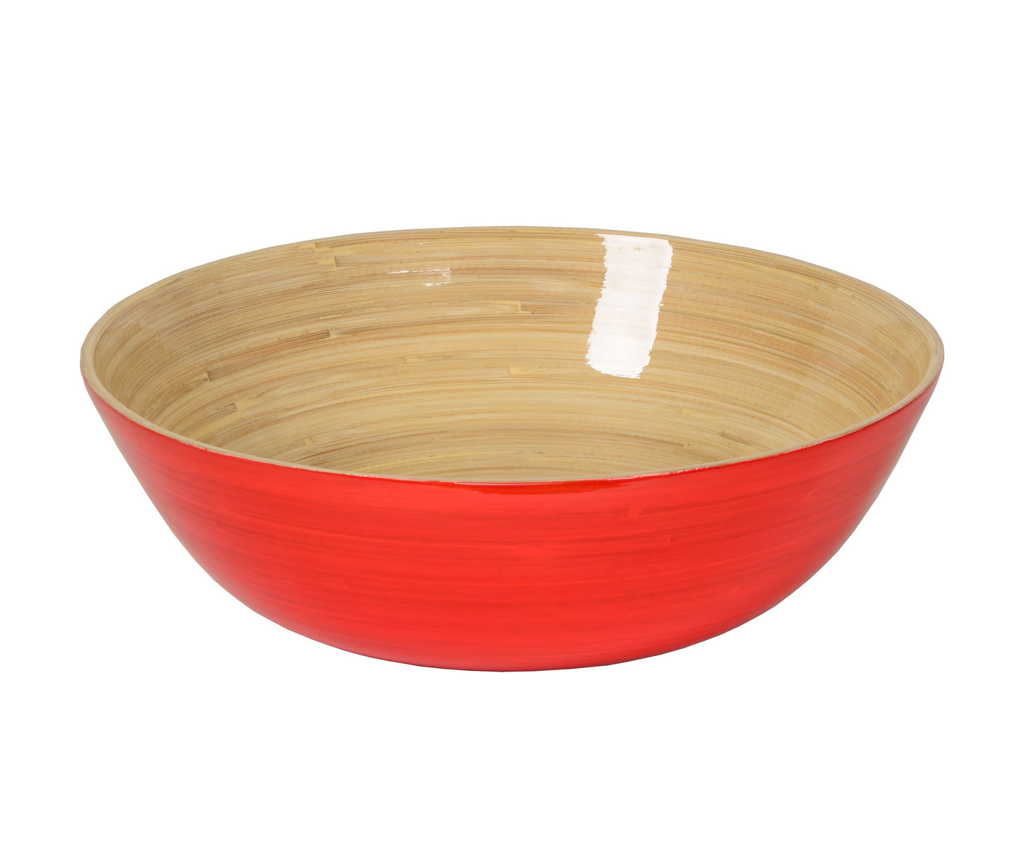 Bamboo Classic Bowl & Matching Servers - Orange