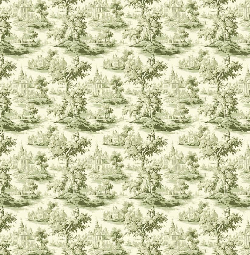 Green Toile - 24 Paper Placemats