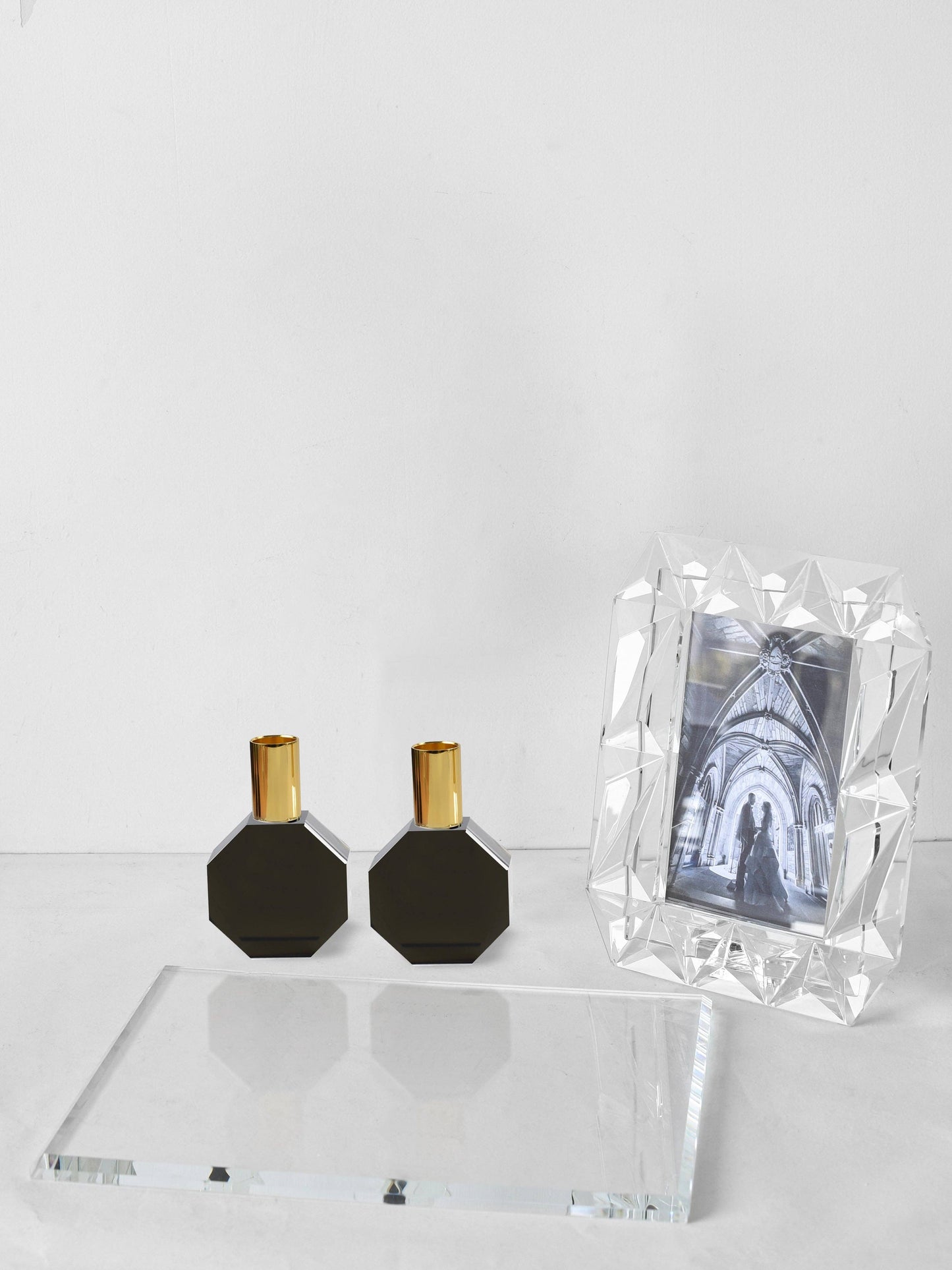 Octagon Candleholder: SMOKE