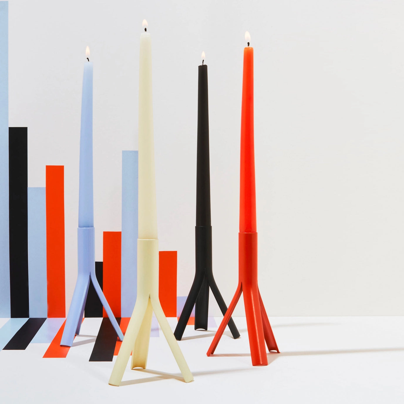 Rocket Candle Holder Set