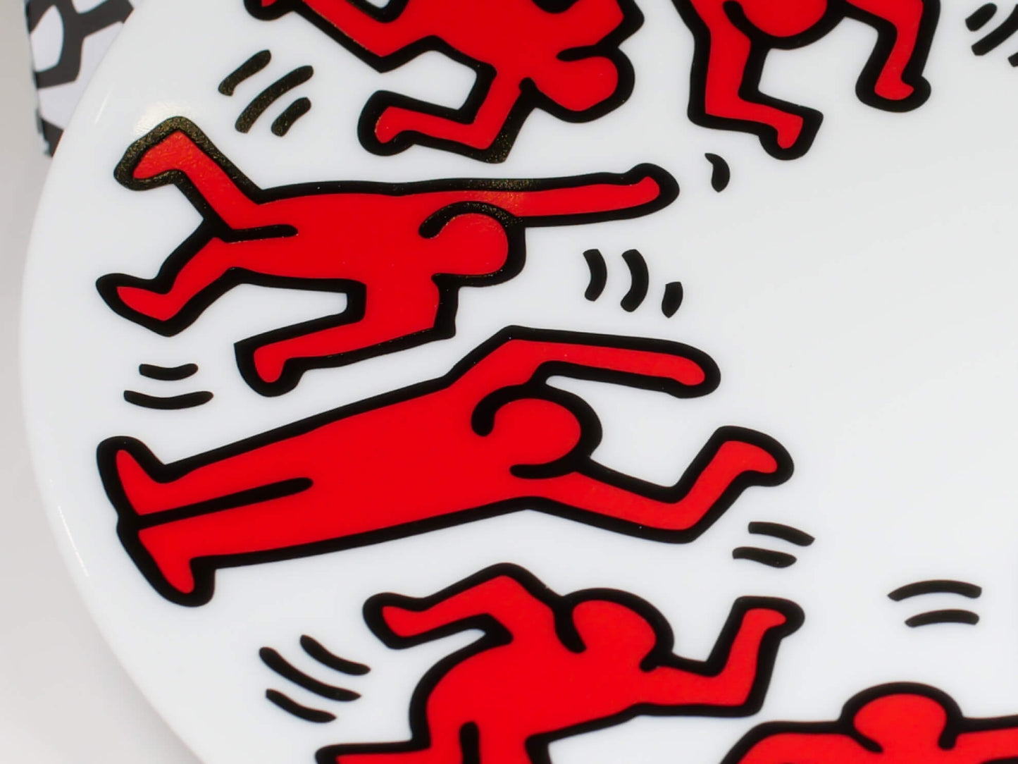 Keith Haring ”Red on White” porcelain plate