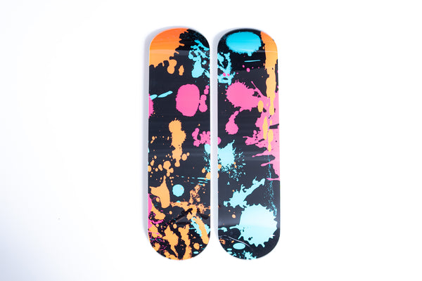 Splatters Pair - Acrylic Skate Wall Art