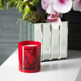 Keith Haring Red Running Heart Candle