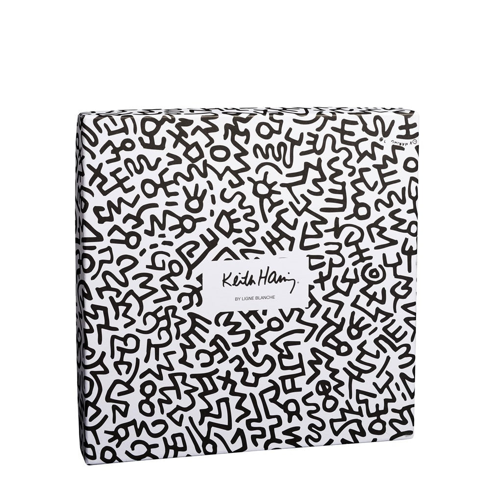 Keith Haring ”Red on White” porcelain plate