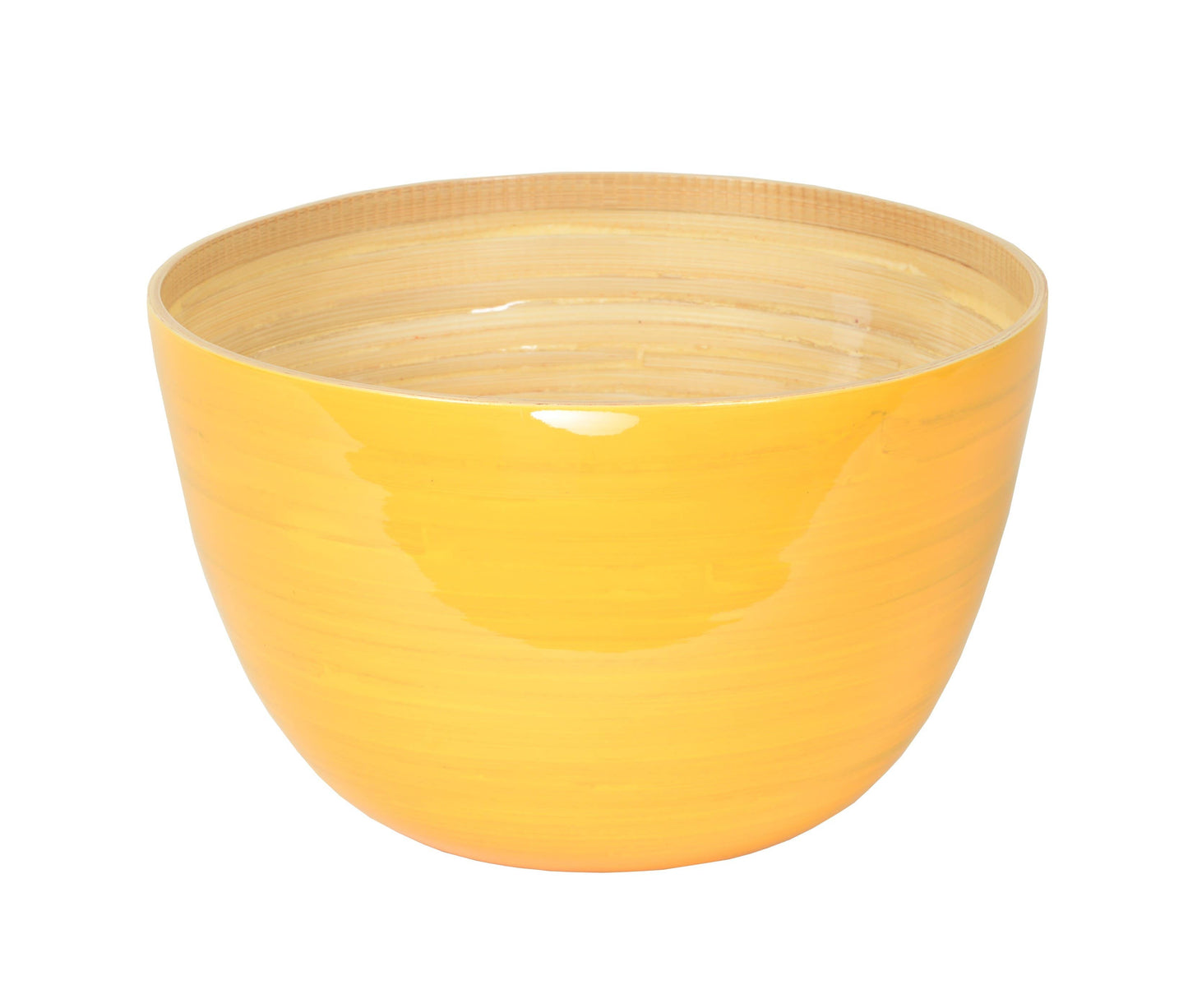 Bamboo Mixing Bowl & Server Set - Yellow