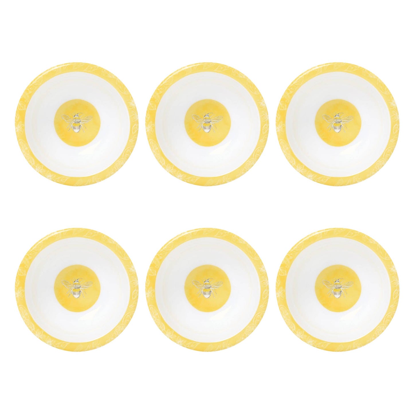 6-Piece Sweet Bee 3 3/8" Mini Bowl