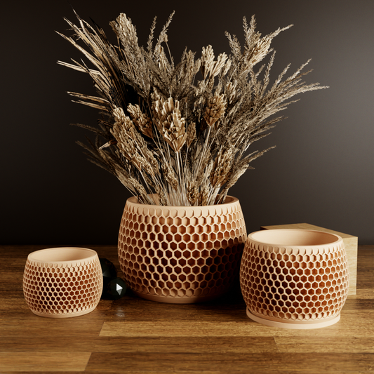Modern Geometric Vase | Honeycomb Collection