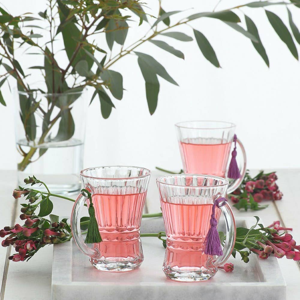 Fancy Morrocan Tea Glasses - Set of 6