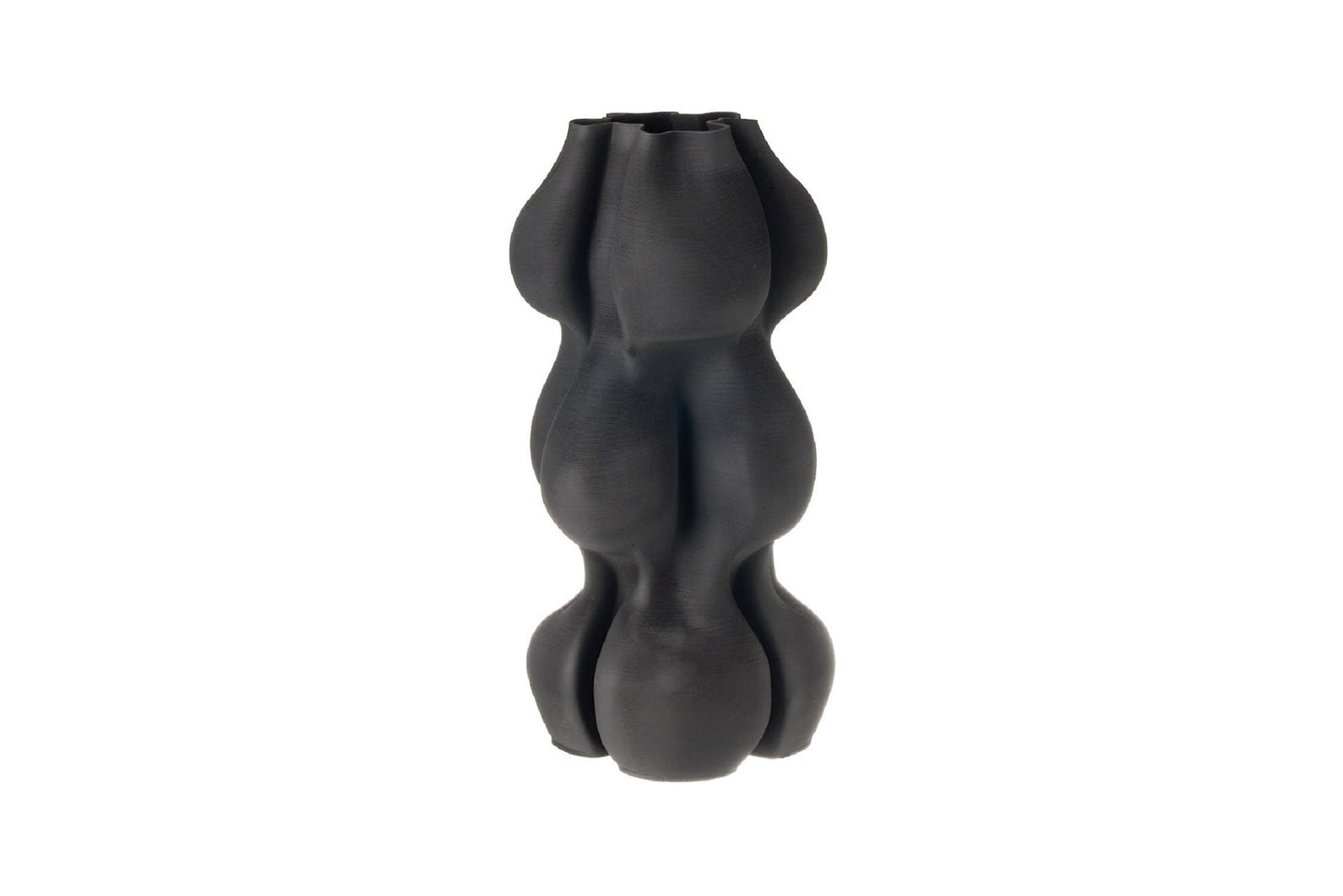 Bubble Ceramic Vase Black - Medium
