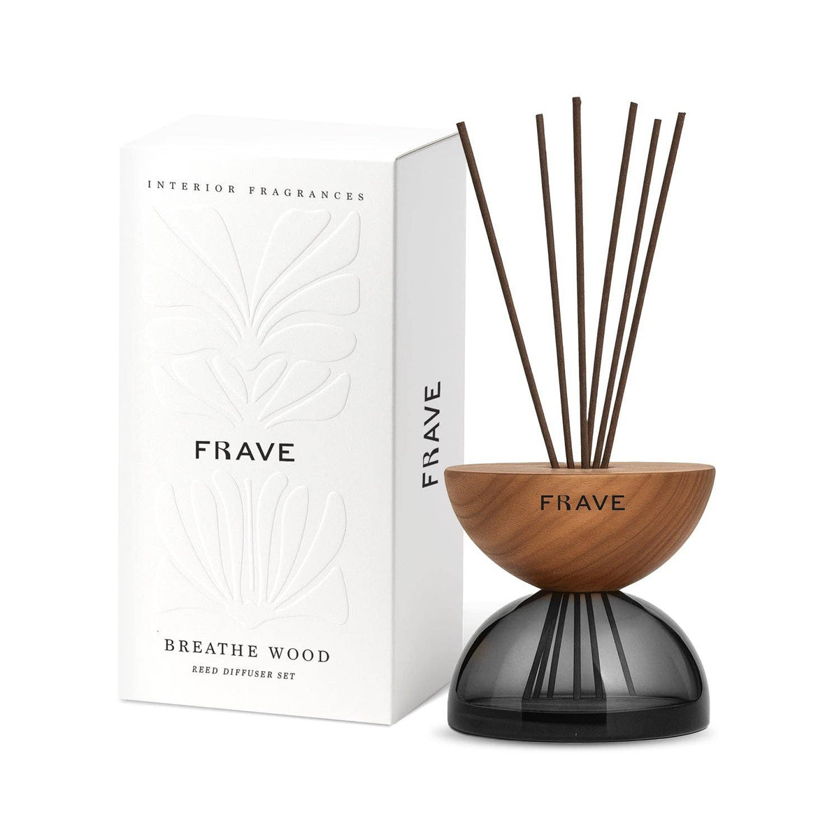 Breathe Wood Reed Diffuser, Smoked Glass