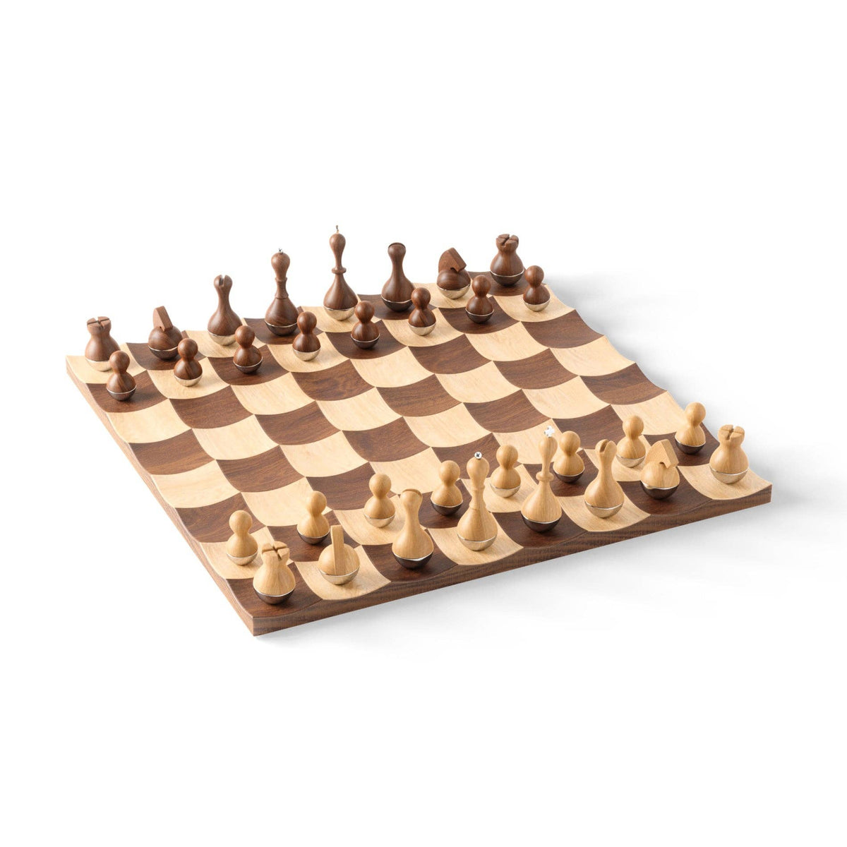 Chess Set Wobble Modern Game Home Decor Umbra