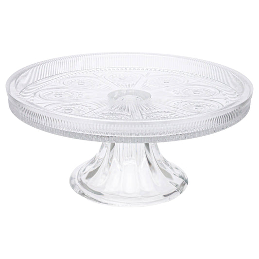 8.25" Dia Clear Codi Glass Cake Stand