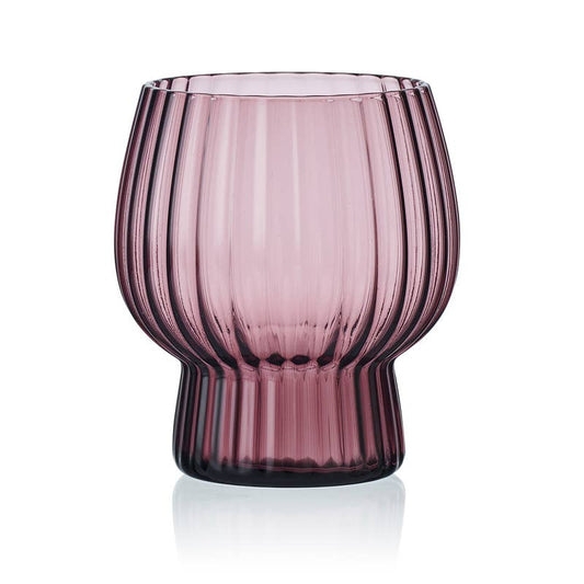 Phoebe Optic Lilac Double Old Fashioned Glasses, Set of 4