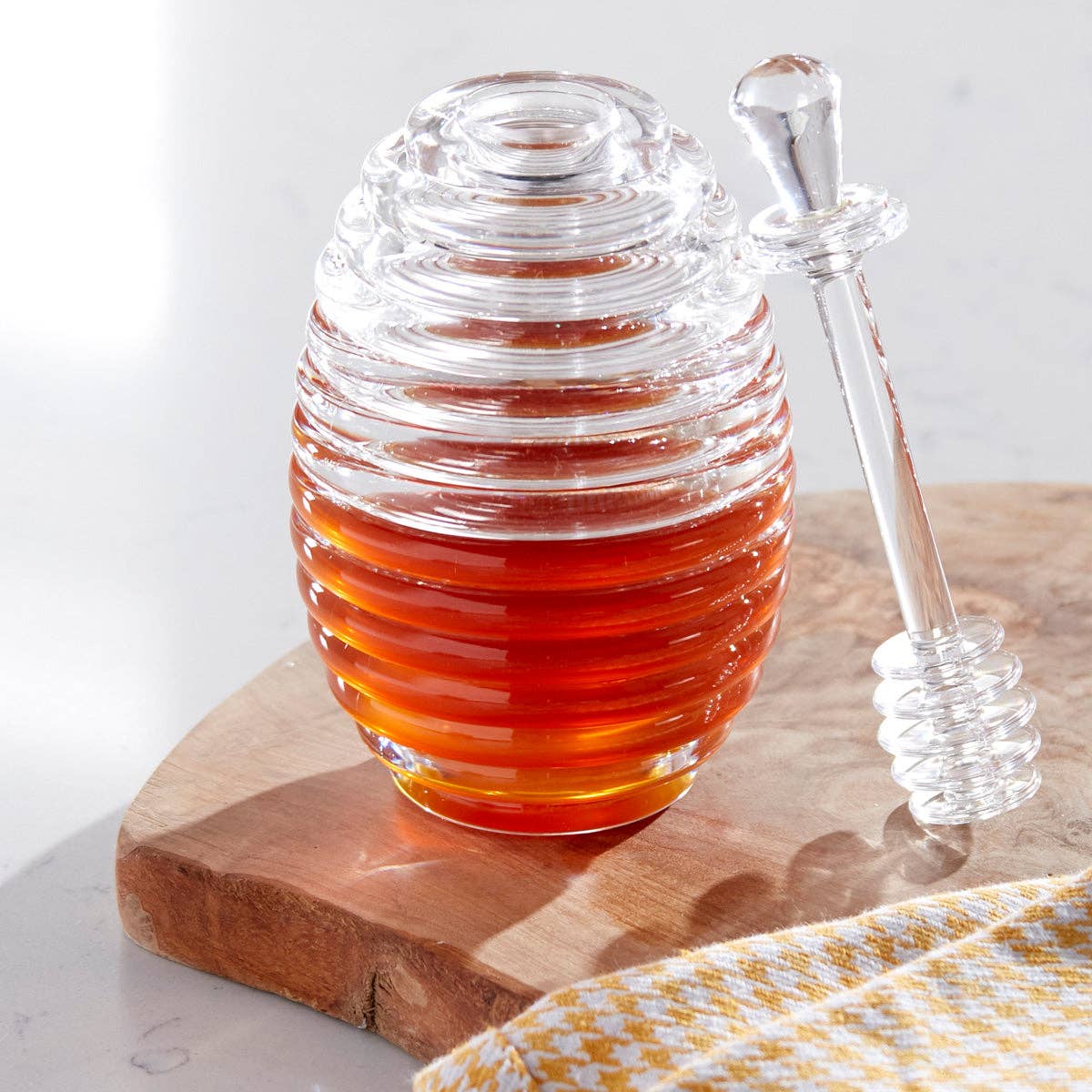 Acrylic Honey Jar W/ Server