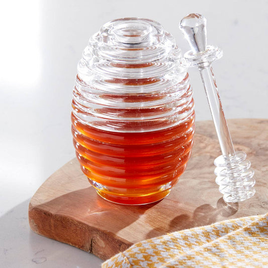 Acrylic Honey Jar W/ Server