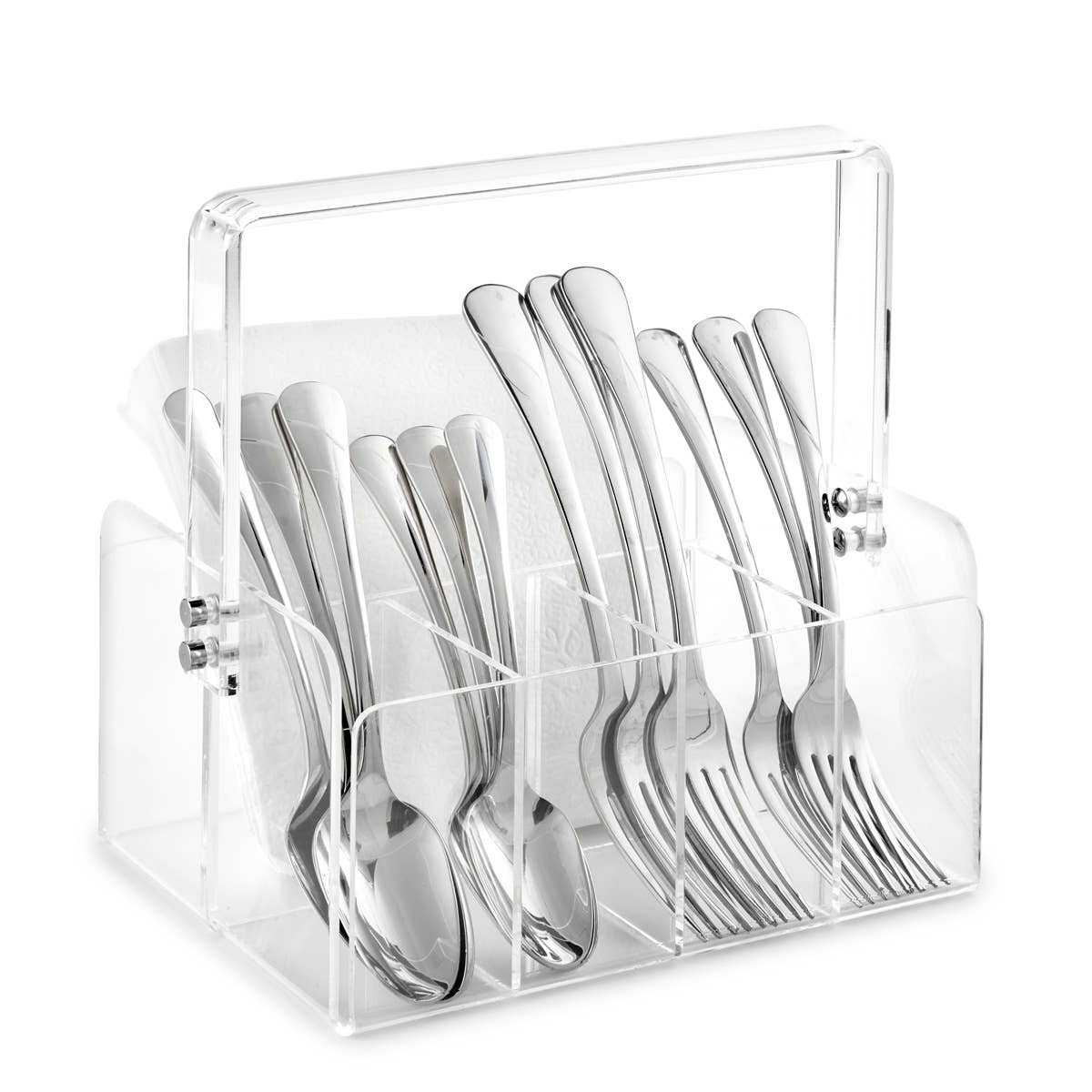 Acrylic Silverware Caddy