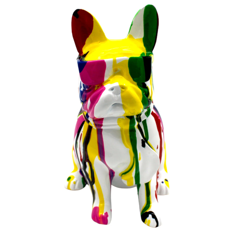 Resin Frenchie Glasses - Sculpture