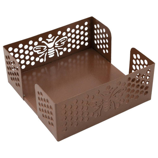 Paper Cocktail Napkin Metal Caddy Bee Copper