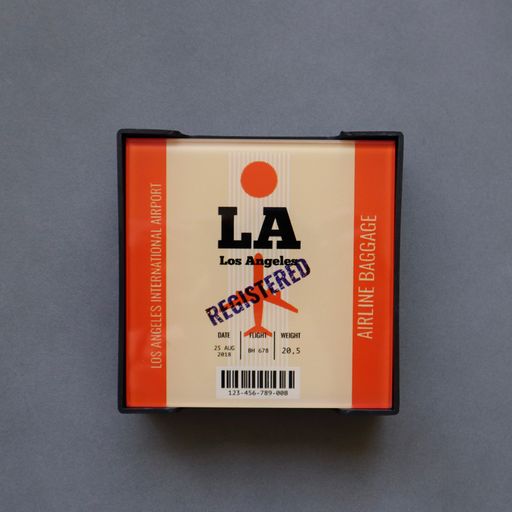 Printed Glass Coaster Set of 6