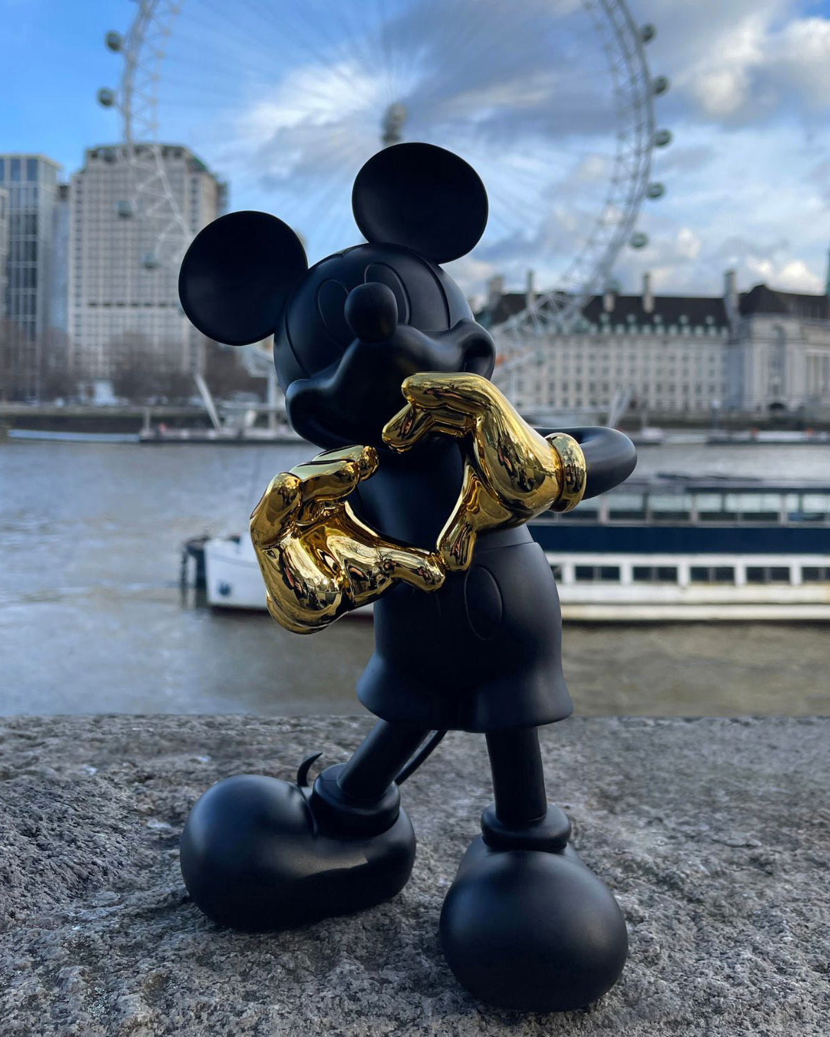 Mickey With Love Black & Gold