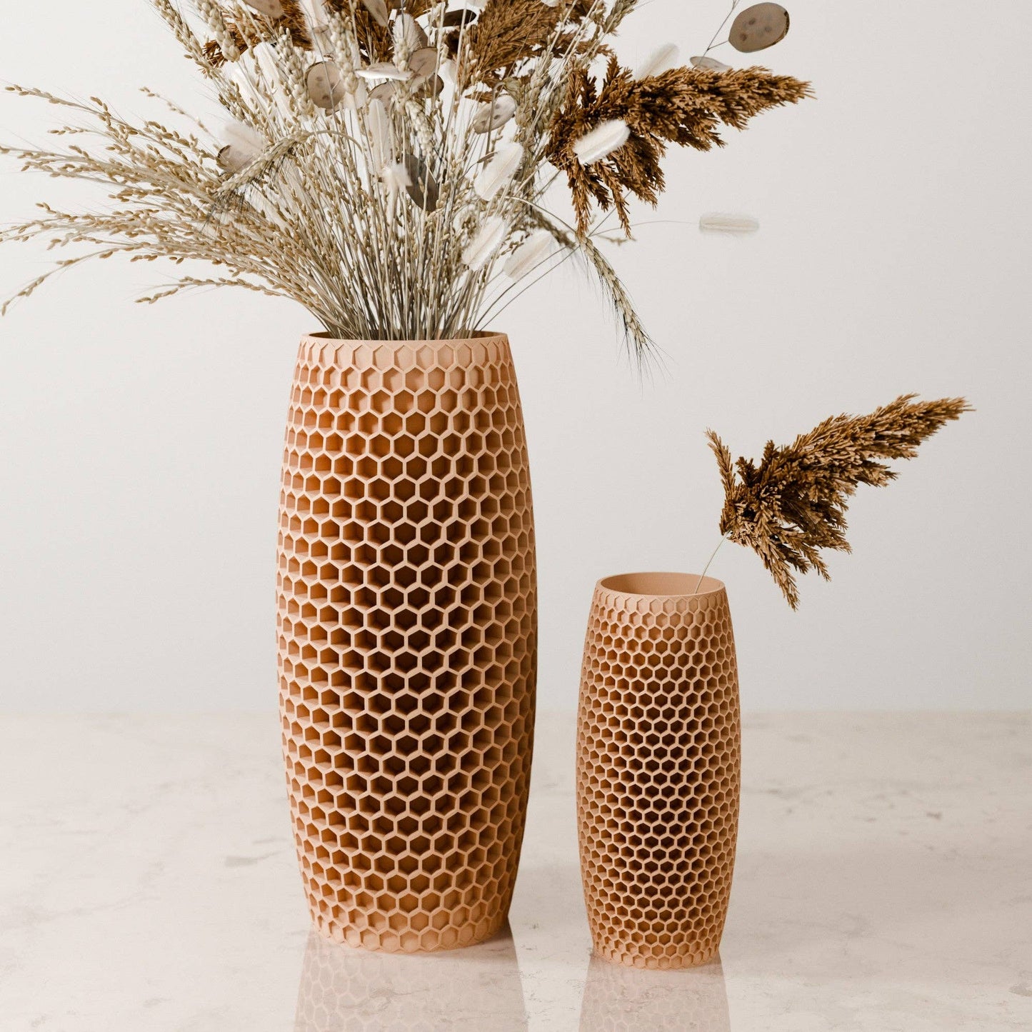 Modern Textured Vase | Honeycomb Collection
