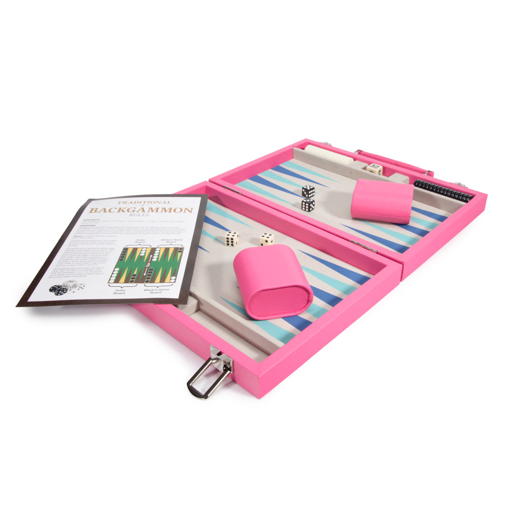 Leatherette Travel Backgammon Set - Game
