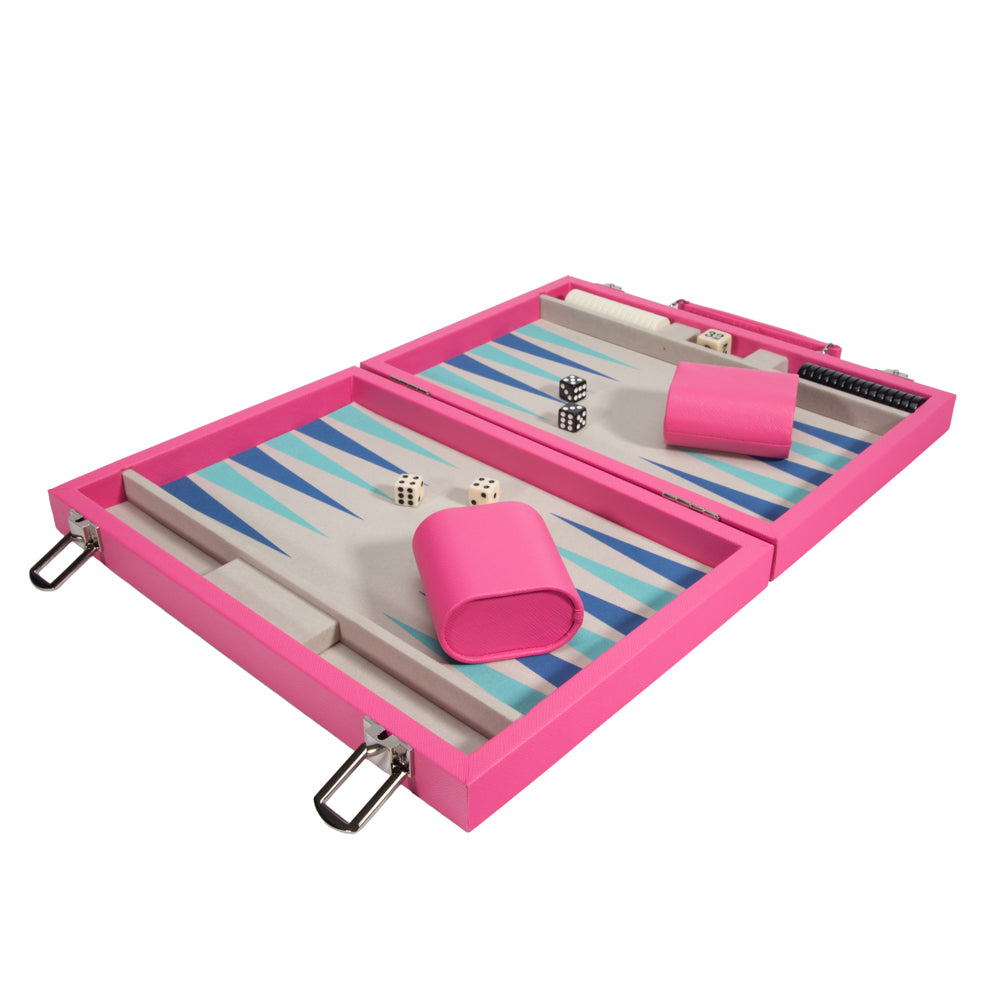 Leatherette Travel Backgammon Set - Game