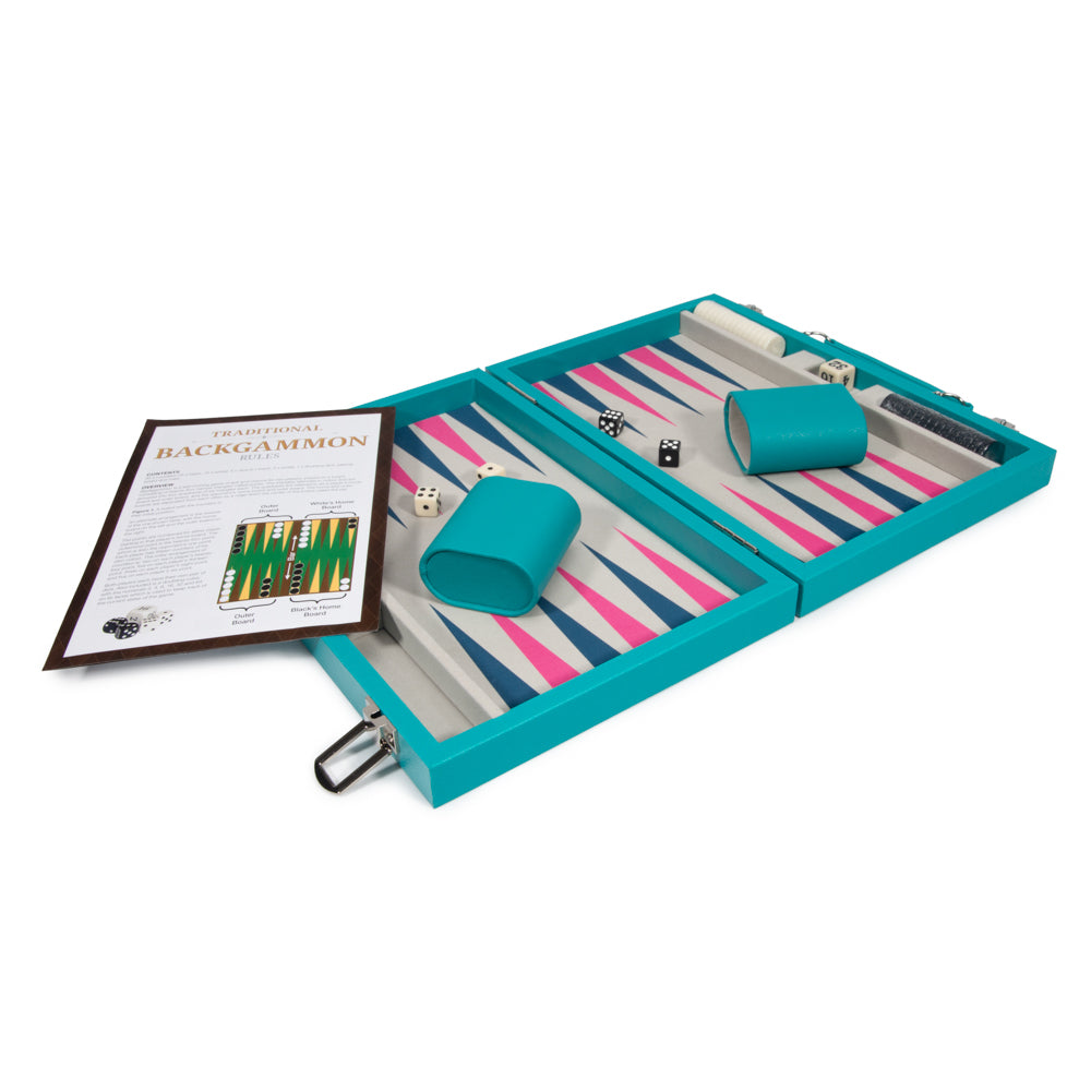 Leatherette Travel Backgammon Set - Game