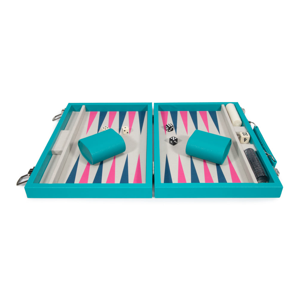 Leatherette Travel Backgammon Set - Game
