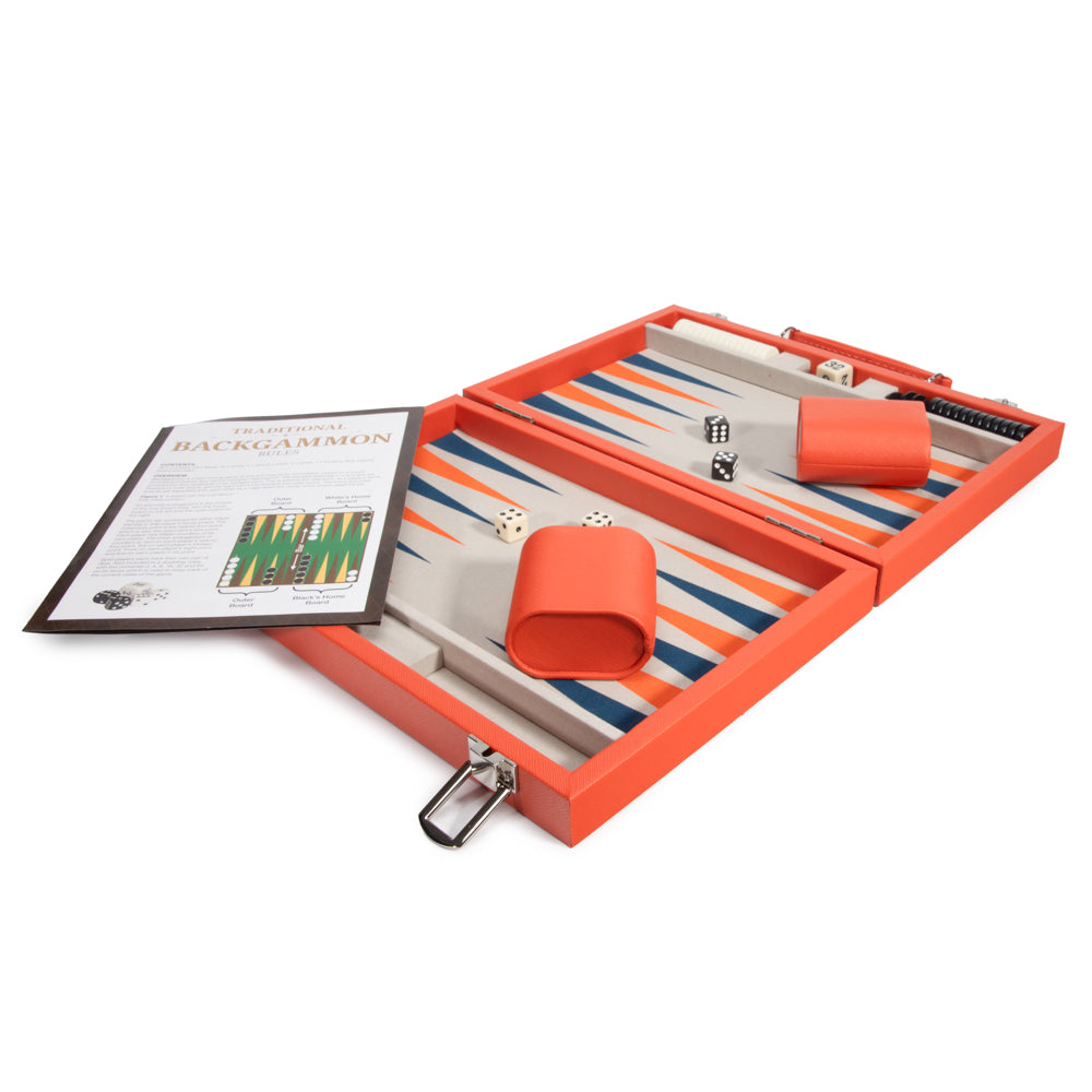 Leatherette Travel Backgammon Set - Game
