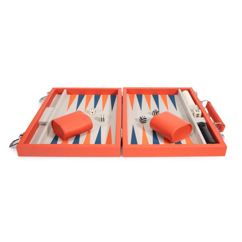 Leatherette Travel Backgammon Set - Game