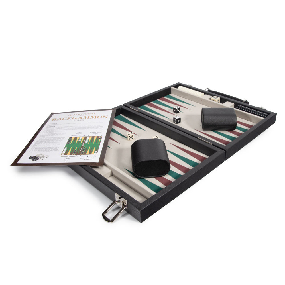 Leatherette Travel Backgammon Set - Game