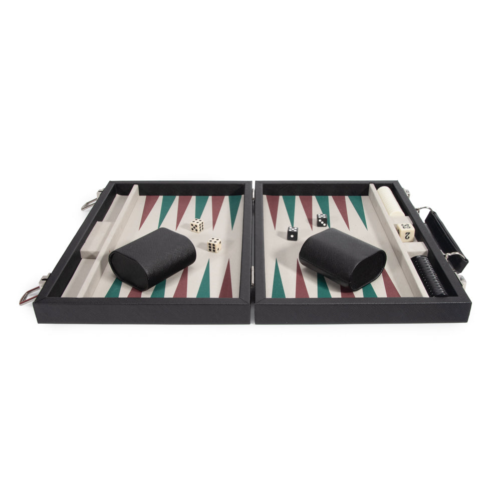 Leatherette Travel Backgammon Set - Game