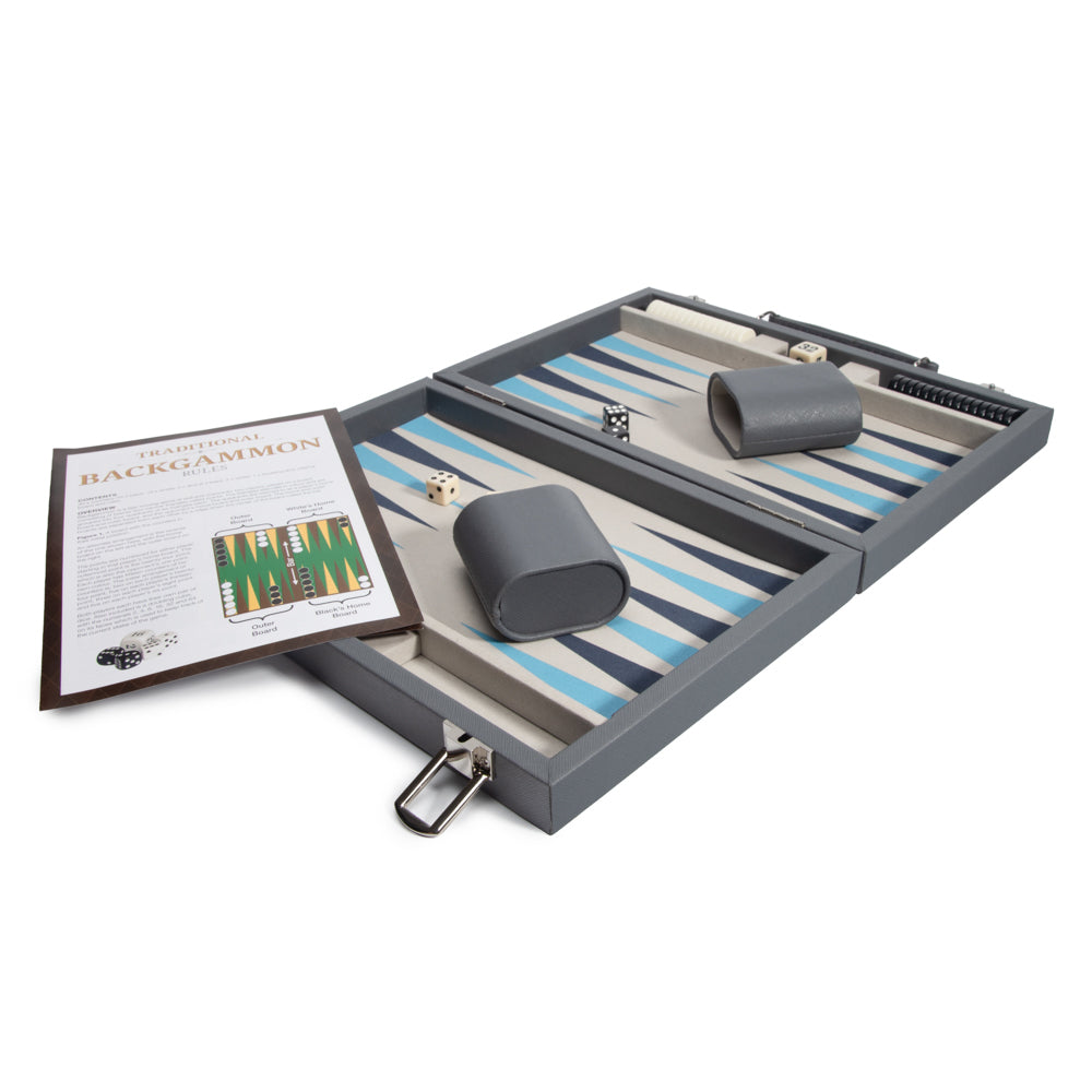 Leatherette Travel Backgammon Set - Game
