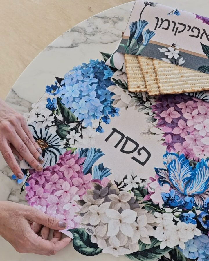 Hortensia Matzah Cover & Afikoman Bag