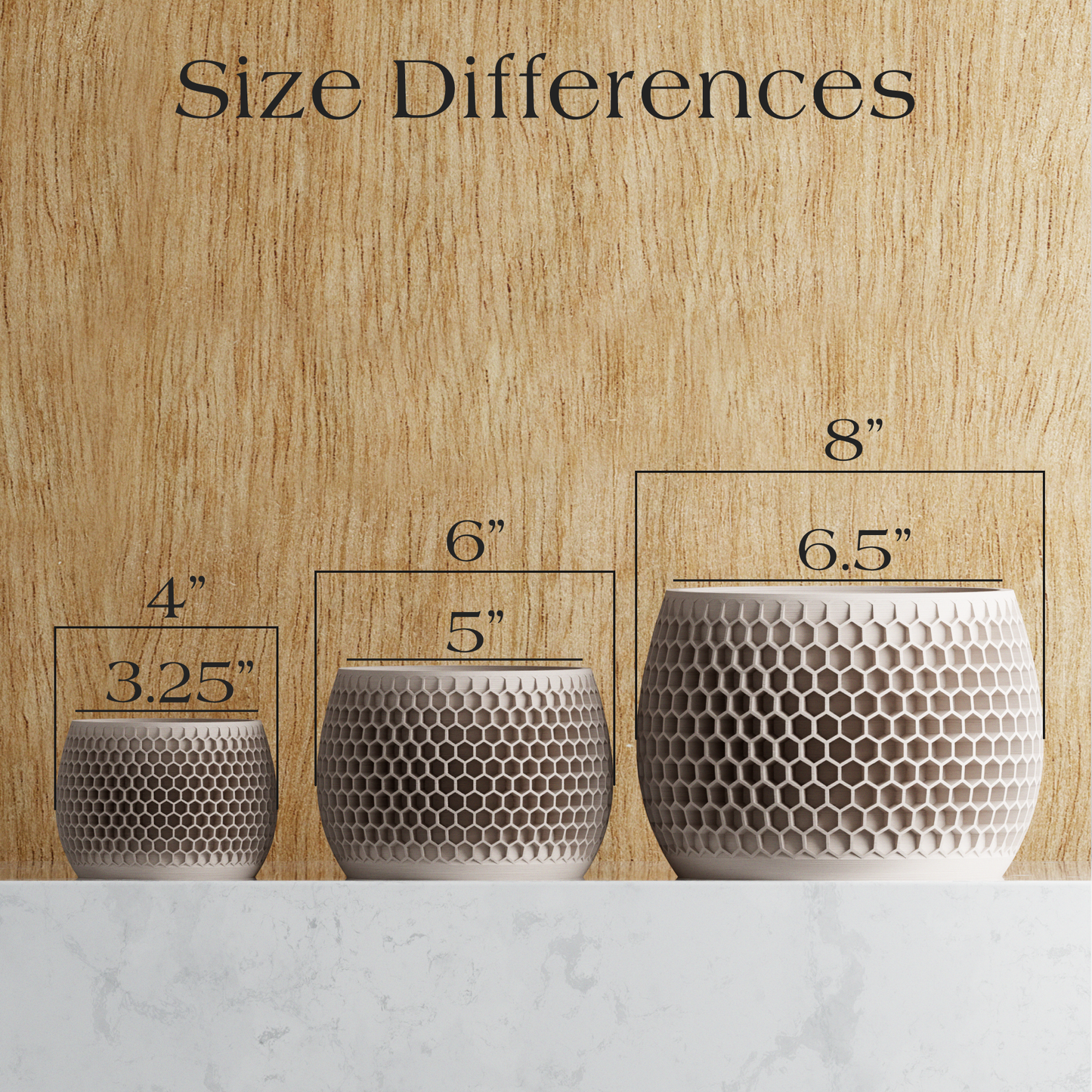 Modern Geometric Planter | Honeycomb Collection