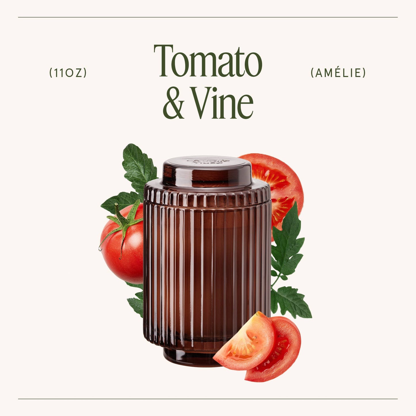 Scented Candle - Tomato & Vine - 11oz | La Jolie Muse