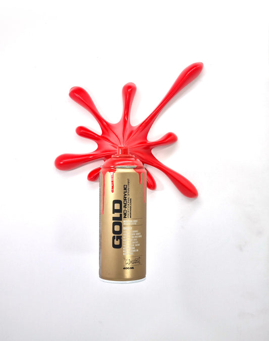 Montana GOLD - Spray Can Sculpture