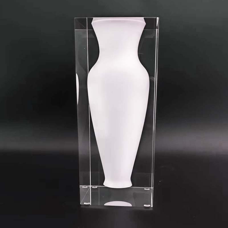 Tall floating bud vase, Hamptons white