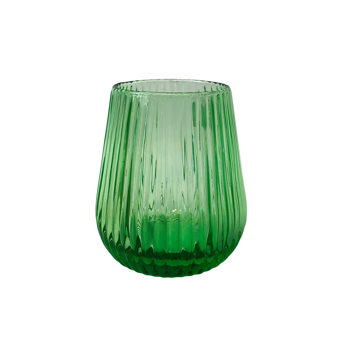 LINE COLORED GLASS RED - Set of 6
