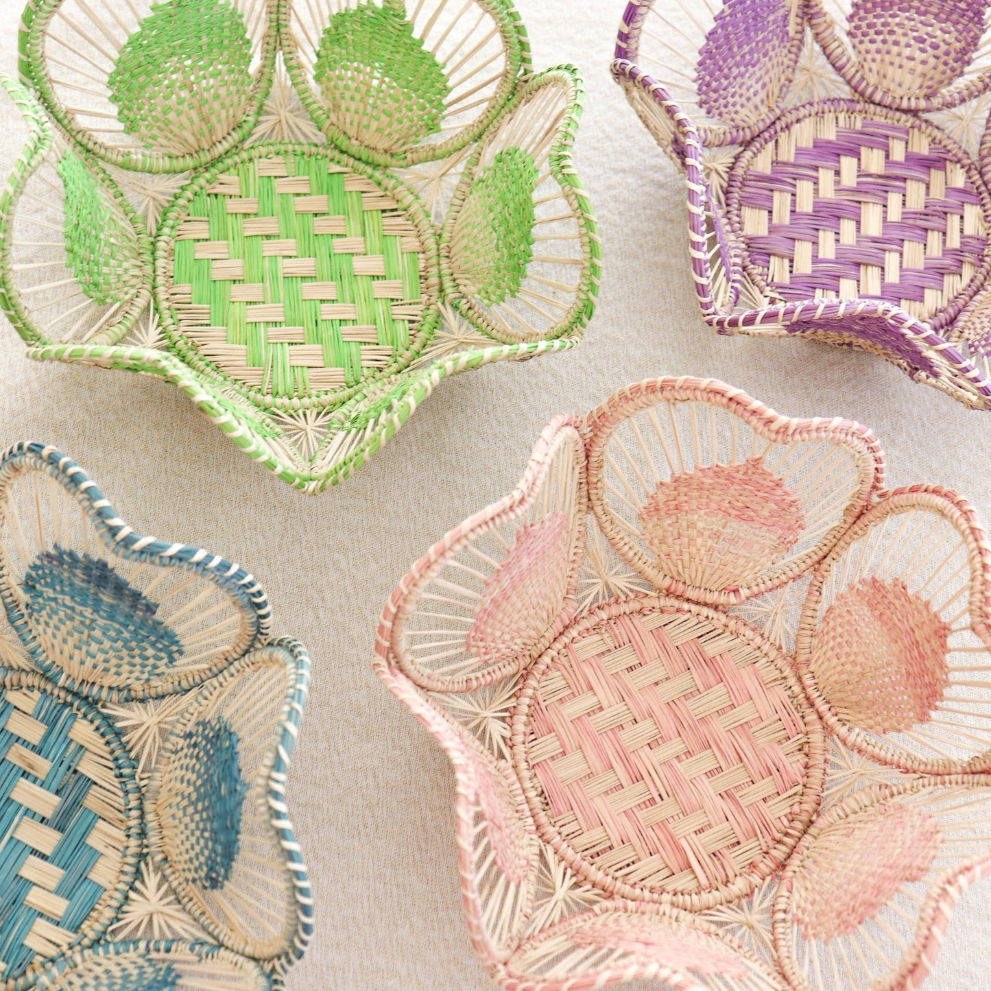 Flora Baby Blue - Bread Basket