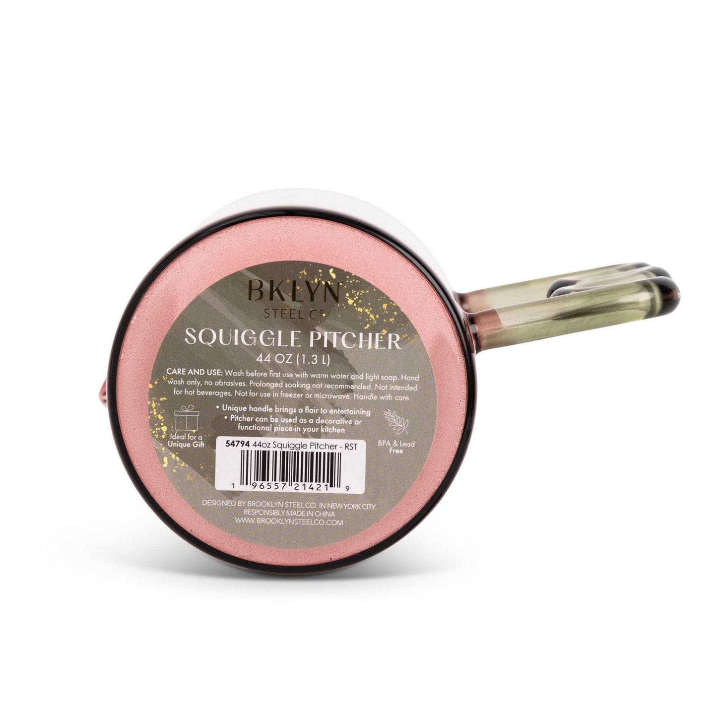 44oz Squiggle Pitcher - Rose Taupe