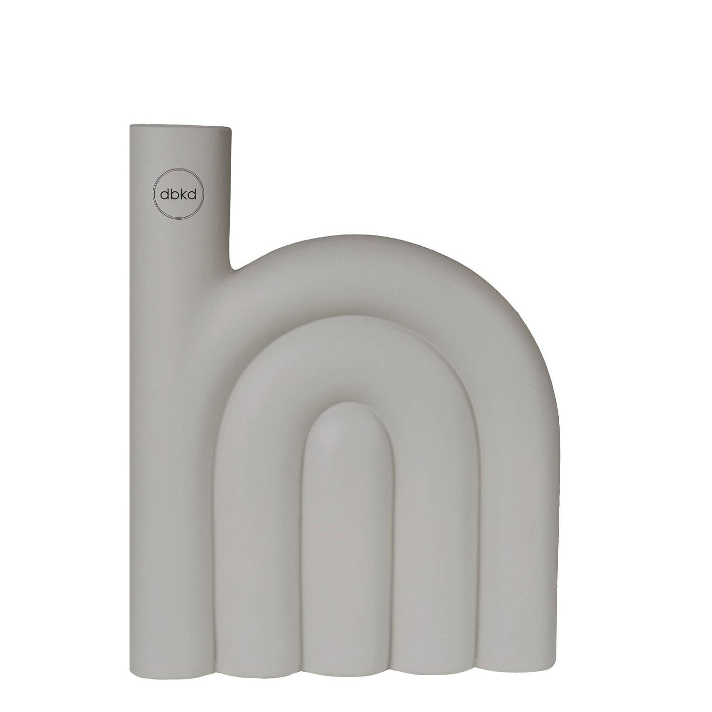 Medium Rope Ceramic Vase - Taupe
