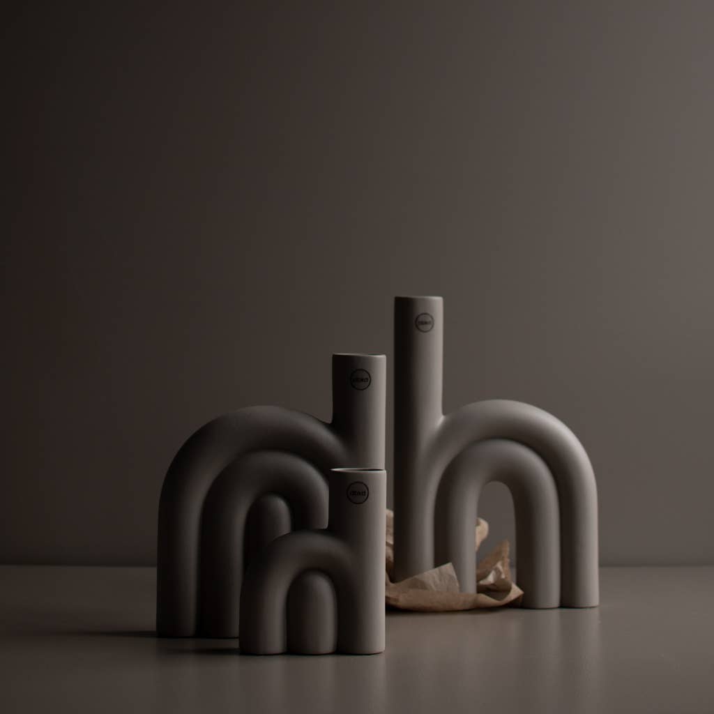 Large Rope Ceramic Vase - Sandy
