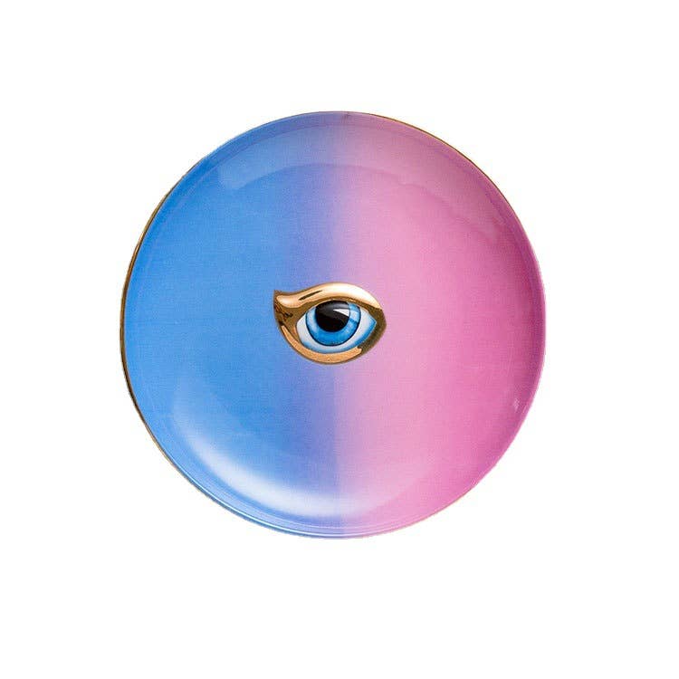 Powerful Aura Energy Evil Eye Round Dish - 8 Pcs
